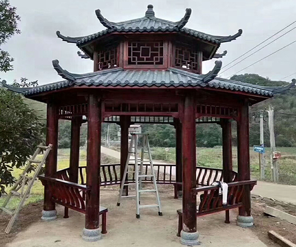 雙層八角涼亭