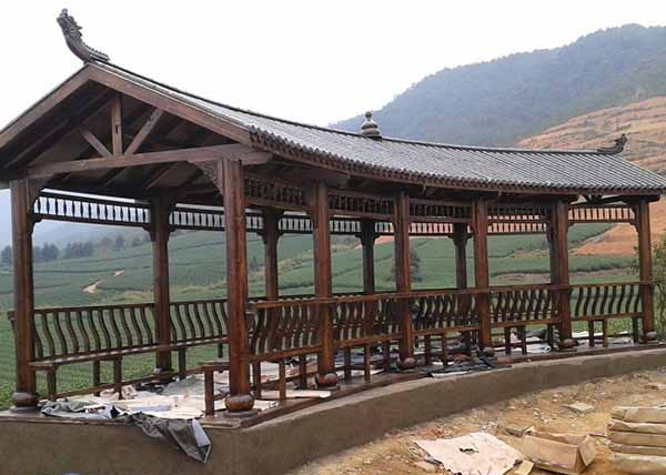 古建防腐木長(zhǎng)廊