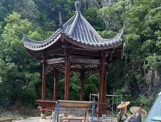 仿古六角涼亭