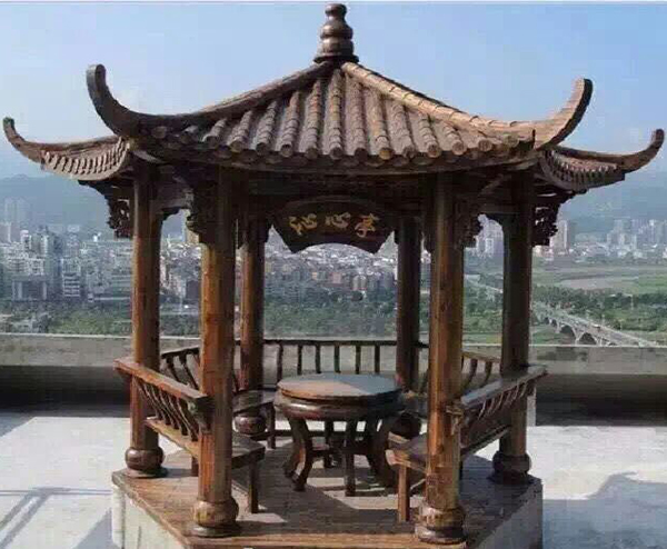六角涼亭