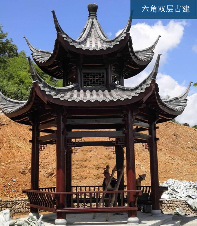 雙層古建涼亭