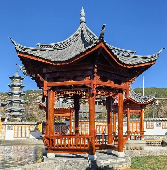 白族古建涼亭
