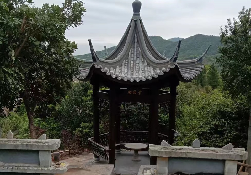 防腐木涼亭