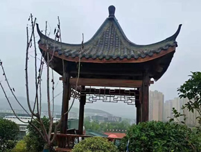 四角古建涼亭