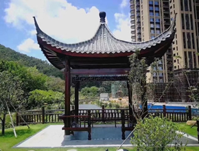 古建四角涼亭